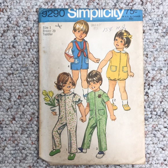 Vintage kids patterns -size 1/2-1 (toddler) - Picture 12 of 13